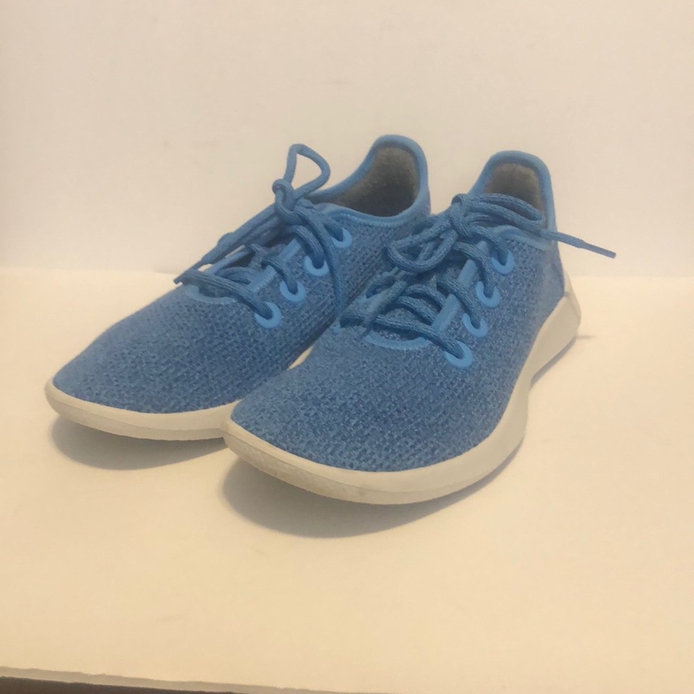 allbirds Women’s Blue Knit Sneakers - Lightweight Lace-Up